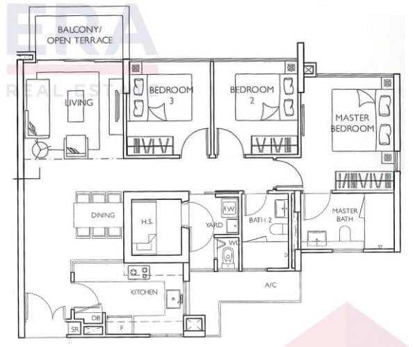 Prive 3BR Floor Plans